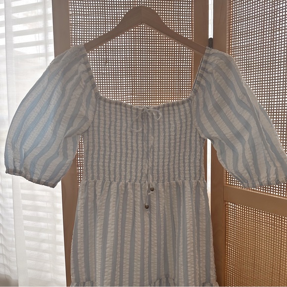 Cottage-core seersucker cotton midi - Picture 5 of 6